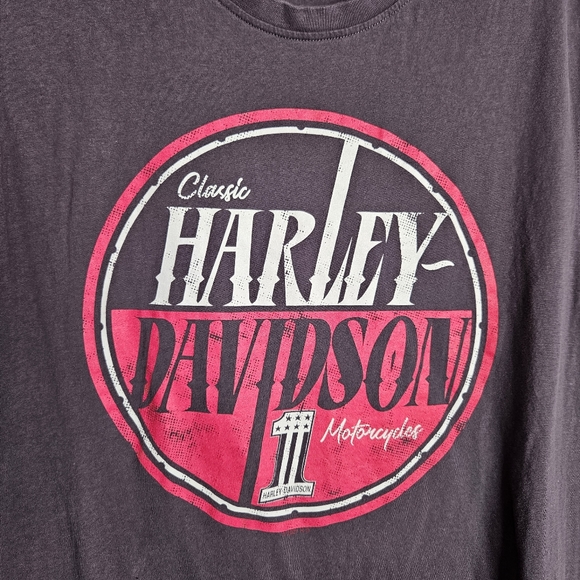 Harley Davidson Classic Motorcycles Sleeveless Gray Graphic T-shirt Size Large - Picture 3 of 8
